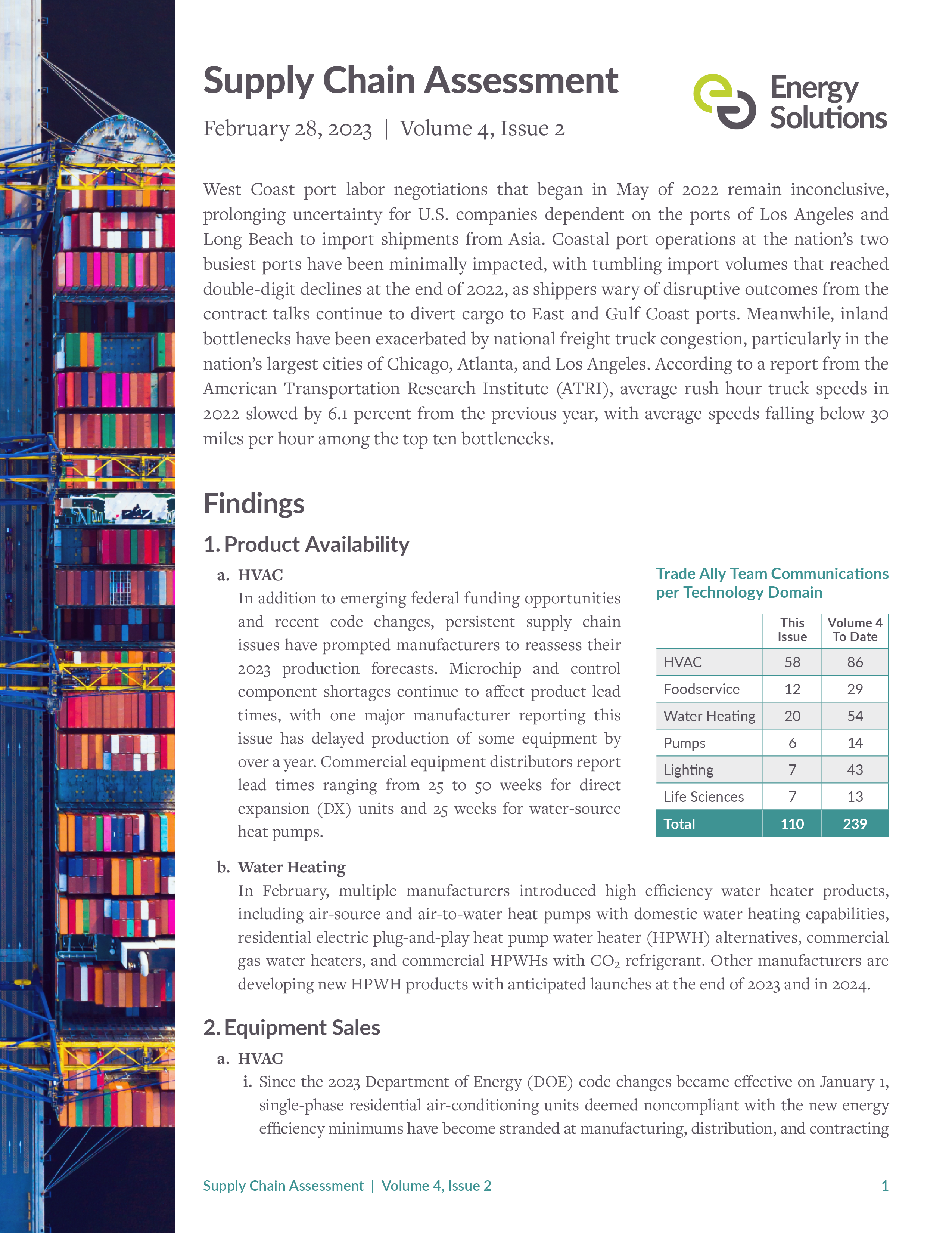 Supply Chain Assessment Volume 4 Issue 2