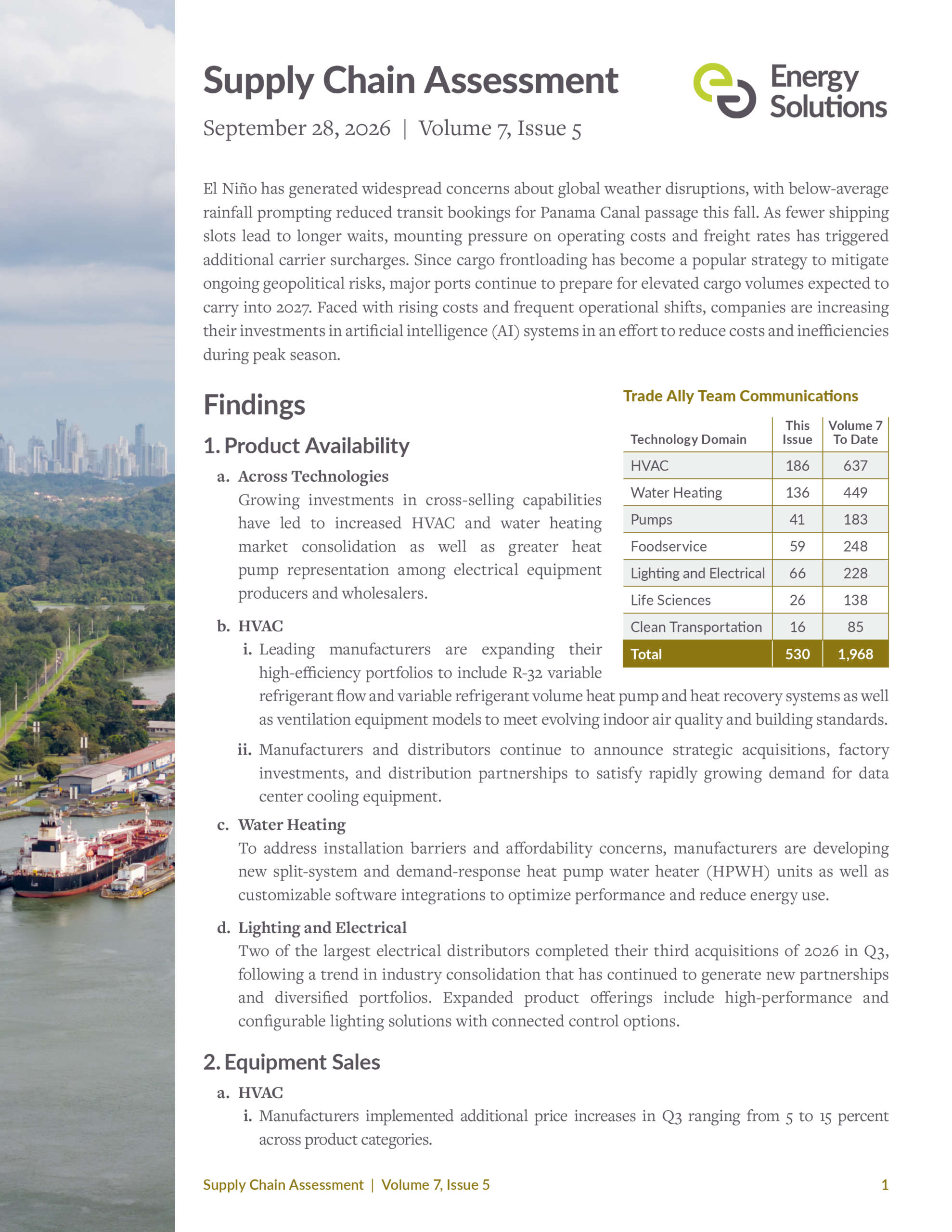 Supply Chain Assessment Vol 7 Issue 5